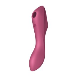 Satisfyer Curvy Trinity 3 Red - wielofunkcyjny model 3w1 z masażerem powietrznym