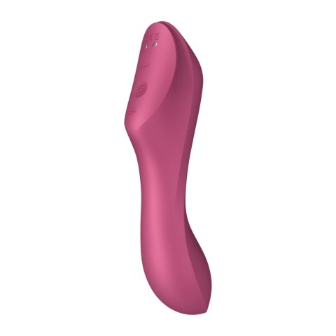 Satisfyer Curvy Trinity 3 Red - wielofunkcyjny model 3w1 z masażerem powietrznym Satisfyer Curvy Trinity 3 Red - wielofunkcyjny model 3w1 z masażerem powietrznym