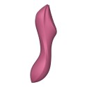 Satisfyer Curvy Trinity 3 Red - wielofunkcyjny model 3w1 z masażerem powietrznym