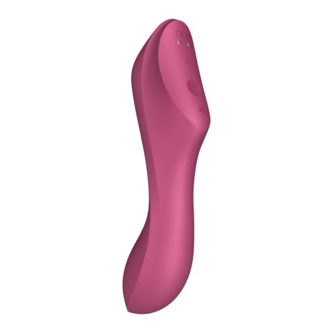Satisfyer Curvy Trinity 3 Red - wielofunkcyjny model 3w1 z masażerem powietrznym Satisfyer Curvy Trinity 3 Red - wielofunkcyjny model 3w1 z masażerem powietrznym