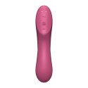 Satisfyer Curvy Trinity 3 Red - wielofunkcyjny model 3w1 z masażerem powietrznym