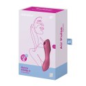 Satisfyer Curvy Trinity 3 Red - wielofunkcyjny model 3w1 z masażerem powietrznym