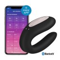 Satisfyer Double Joy Black - model do wspolnego użytkowania, czarny