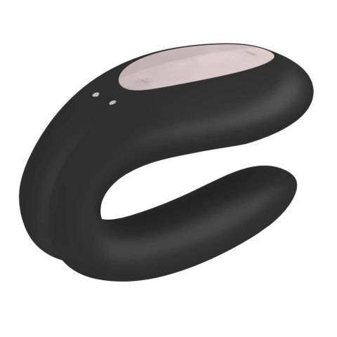 Satisfyer Double Joy Black - model do wspolnego użytkowania, czarny Satisfyer Double Joy Black - model do wspolnego użytkowania, czarny