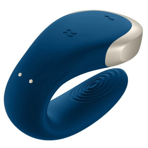 Satisfyer Double Love Blue - urządzenie intymne dla par, sterowanie pilotem Satisfyer Double Love Blue - urządzenie intymne dla par, sterowanie pilotem