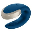 Satisfyer Double Love Blue - urządzenie intymne dla par, sterowanie pilotem