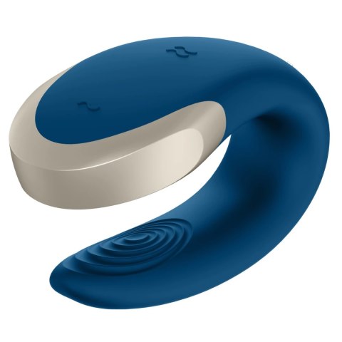 Satisfyer Double Love Blue - urządzenie intymne dla par, sterowanie pilotem Satisfyer Double Love Blue - urządzenie intymne dla par, sterowanie pilotem