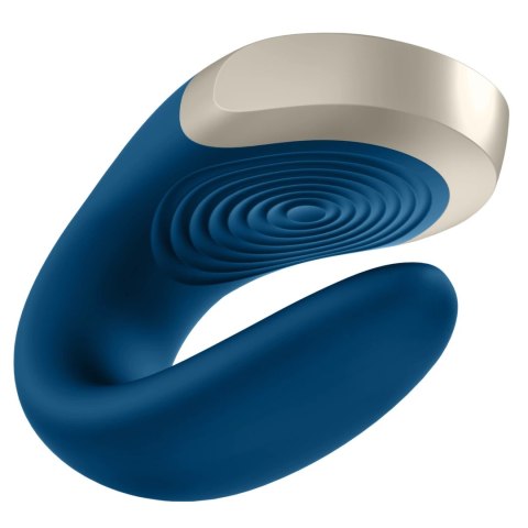 Satisfyer Double Love Blue - urządzenie intymne dla par, sterowanie pilotem Satisfyer Double Love Blue - urządzenie intymne dla par, sterowanie pilotem