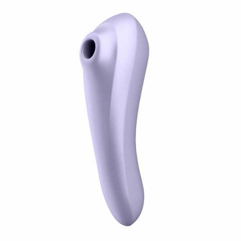 Satisfyer Dual Pleasure Mauve - urządzenie powietrzno-wibrujące Bluetooth