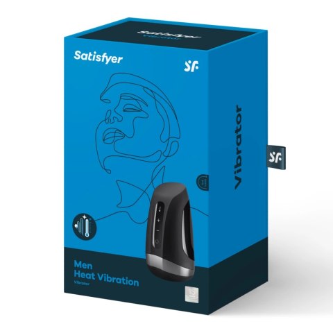 Satisfyer Men Heat Vibration - maszyna intymna z funkcją podgrzewania Satisfyer Men Heat Vibration - maszyna intymna z funkcją podgrzewania