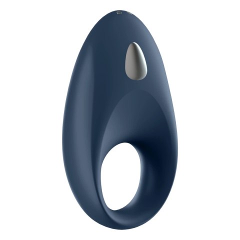 Satisfyer Mighty One Ring - silikonowy elastyczny pierścień z wibracją, niebieski Satisfyer Mighty One Ring - silikonowy elastyczny pierścień z wibracją, niebieski