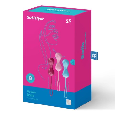 Satisfyer Power Balls Training Set - Zestaw do ćwiczeń mięśni dna miednicy Satisfyer Power Balls Training Set - Zestaw do ćwiczeń mięśni dna miednicy