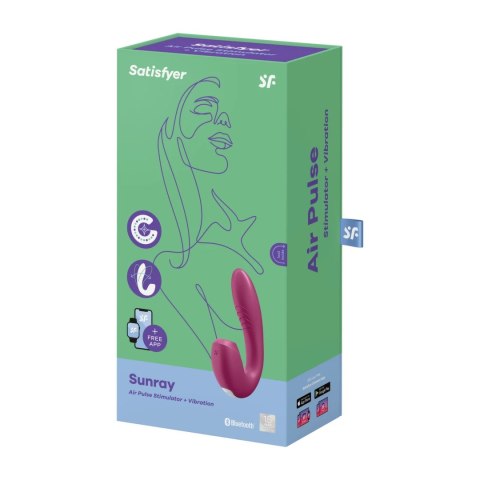 Satisfyer Sunray Berry - masażer powietrzny z podwojną technologią, fioletowy Satisfyer Sunray Berry - masażer powietrzny z podwojną technologią, fioletowy