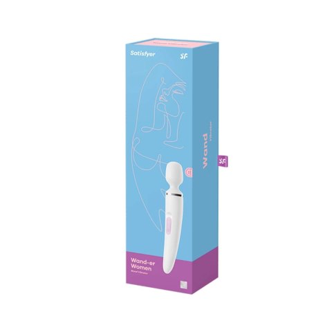 Satisfyer Wand-er Woman White - Masażer XXL, 50 trybow, silikonowy Satisfyer Wand-er Woman White - Masażer XXL, 50 trybow, silikonowy