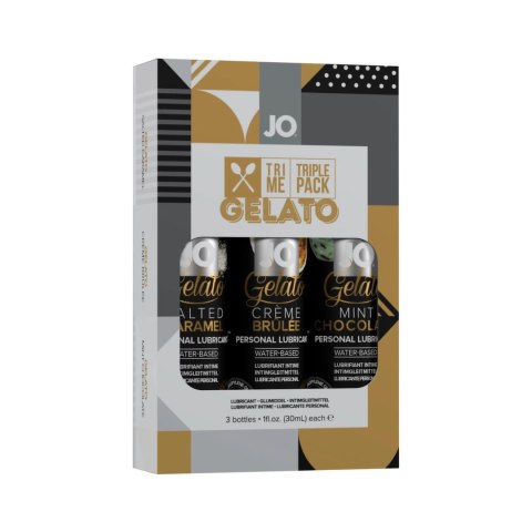 System JO Tri Me Gelato - zestaw 3 smakowych żeli intymnych 3x30ml System JO Tri Me Gelato - zestaw 3 smakowych żeli intymnych 3x30ml
