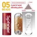 Tenga Spinner 05 Beads - system spiralnych sfer, transparentny