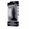 The Screaming O Vibrating Plug Black - wibrujący korek silikonowy z pilotem