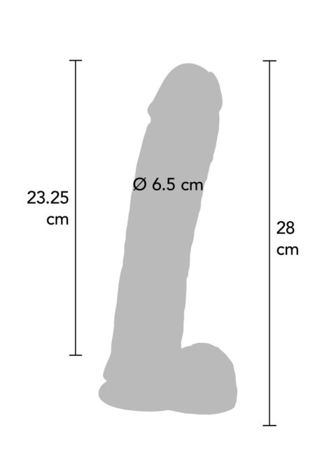 Dildo 11 inch with Balls Light skin tone Dildo 11 inch with Balls Light skin tone