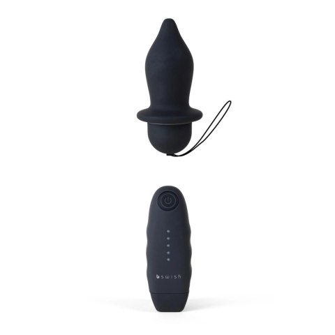 B Swish bfilled Classic Black - wibrująca sonda analna, pilot, 10x3,6cm B Swish bfilled Classic Black - wibrująca sonda analna, pilot, 10x3,6cm