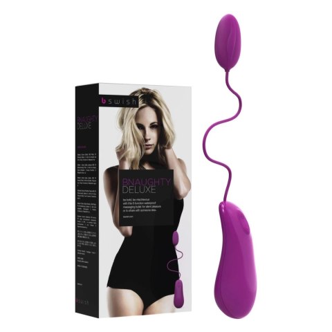 B Swish bnaughty Deluxe Raspberry - bezprzewodowe jajko wibrujące, 6 trybow B Swish bnaughty Deluxe Raspberry - bezprzewodowe jajko wibrujące, 6 trybow