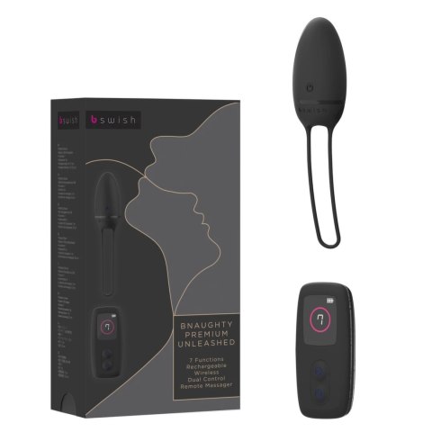 B Swish bnaughty Premium Unleashed Black - model bezprzewodowy 7 trybow B Swish bnaughty Premium Unleashed Black - model bezprzewodowy 7 trybow