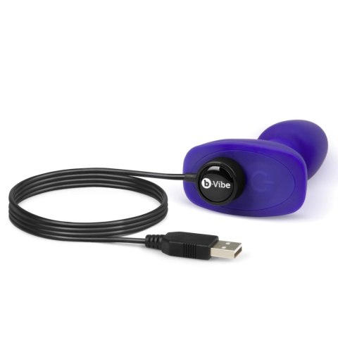 B-Vibe Rimming Petite Purple - kompaktowa maszyna intymna z pilotem B-Vibe Rimming Petite Purple - kompaktowa maszyna intymna z pilotem
