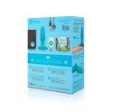 B-Vibe Rimming Plug 2 Teal - zdalnie sterowany system rotacyjny, silikon