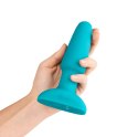 B-Vibe Rimming Plug 2 Teal - zdalnie sterowany system rotacyjny, silikon