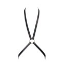 Bijoux Indiscrets Maze 8 Harness Black regulowana uprząż wegańska