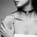 Bijoux Indiscrets Maze Single Choker Black - Pasek dekoracyjny czarny