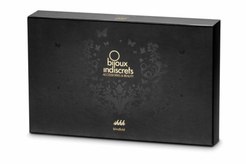 Bijoux Indiscrets Shhh Black - satynowa opaska na oczy uniwersalna Bijoux Indiscrets Shhh Black - satynowa opaska na oczy uniwersalna