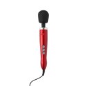 Doxy Die Cast Wand Massager Red - sieciowy masażer z aluminiową obudową