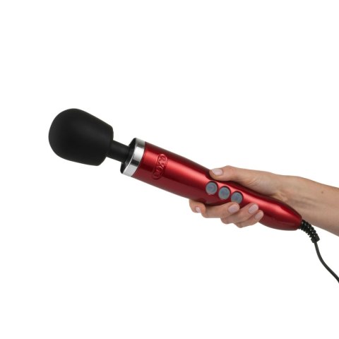 Doxy Die Cast Wand Massager Red - sieciowy masażer z aluminiową obudową Doxy Die Cast Wand Massager Red - sieciowy masażer z aluminiową obudową
