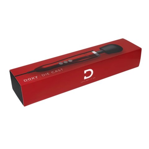 Doxy Die Cast Wand Massager Red - sieciowy masażer z aluminiową obudową Doxy Die Cast Wand Massager Red - sieciowy masażer z aluminiową obudową