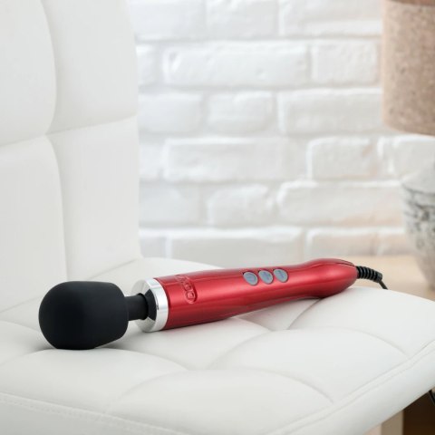 Doxy Die Cast Wand Massager Red - sieciowy masażer z aluminiową obudową Doxy Die Cast Wand Massager Red - sieciowy masażer z aluminiową obudową