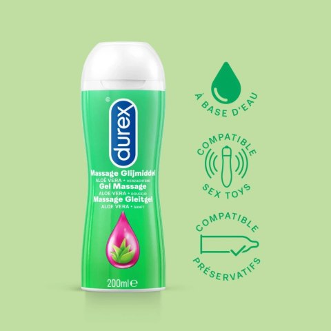 Durex Massage 2in1 Aloe Vera 200ml - żel do masażu i nawilżający Durex Massage 2in1 Aloe Vera 200ml - żel do masażu i nawilżający
