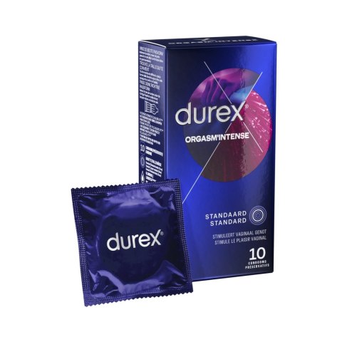Durex Orgasm Intense 10 szt. - prezerwatywy z wypustkami i żelem stymulującym Durex Orgasm Intense 10 szt. - prezerwatywy z wypustkami i żelem stymulującym