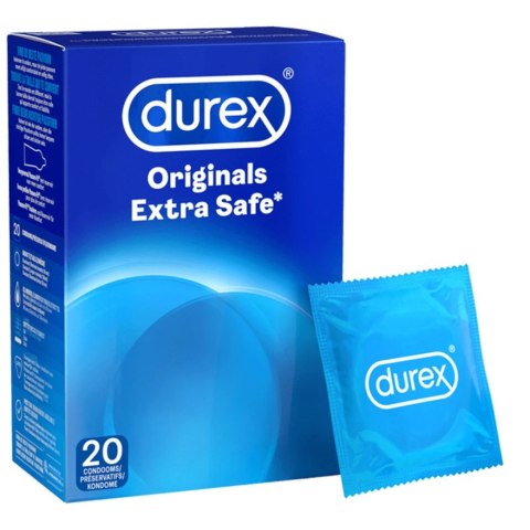 Durex Originals Extra Safe 20 szt. prezerwatywy powiększona grubość Durex Originals Extra Safe 20 szt. prezerwatywy powiększona grubość