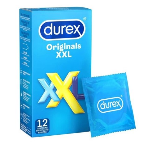 Durex Originals XXL 12 szt. - prezerwatywy powiększony rozmiar Durex Originals XXL 12 szt. - prezerwatywy powiększony rozmiar