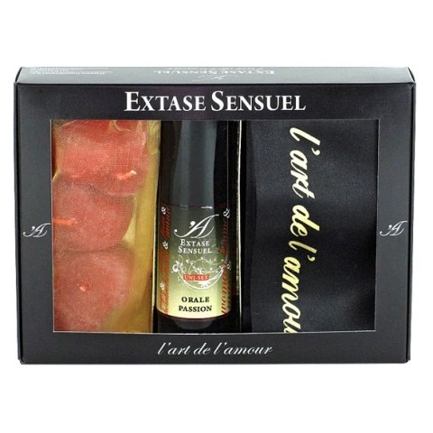 Extase Sensuel Coffret Orale Passion - Zestaw z żelem, opaską i świecami Extase Sensuel Coffret Orale Passion - Zestaw z żelem, opaską i świecami