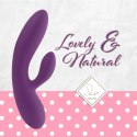 FeelzToys Lea Purple - Dwuramienny model z 2 silnikami, silikon, 20,2 cm