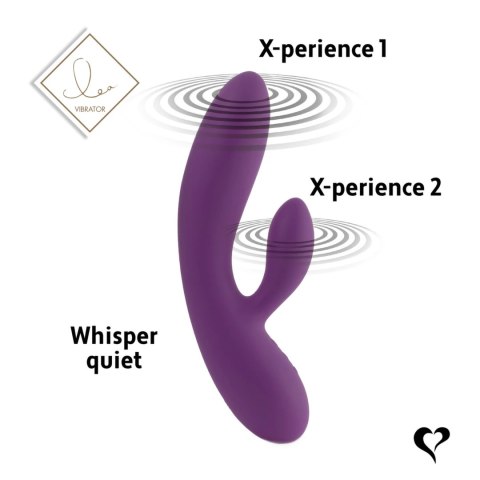 FeelzToys Lea Purple - Dwuramienny model z 2 silnikami, silikon, 20,2 cm FeelzToys Lea Purple - Dwuramienny model z 2 silnikami, silikon, 20,2 cm