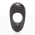 Hot Octopuss Atom Plus Black - pierścień wibrujący, podwojny silnik, czarny