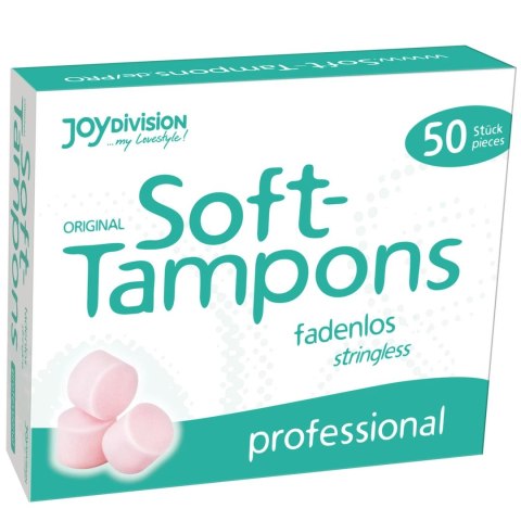 Joydivision Soft-Tampons Normal Professional 50 szt. - higieniczne, bezsznurkowe Joydivision Soft-Tampons Normal Professional 50 szt. - higieniczne, bezsznurkowe