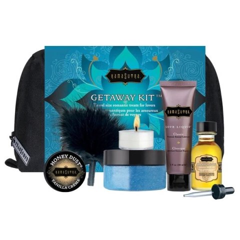 Kama Sutra Getaway Kit Romantic Treats - Zestaw podrożny z akcesoriami pielęgnacyjnymi Kama Sutra Getaway Kit Romantic Treats - Zestaw podrożny z akcesoriami pielęgnacyjnymi