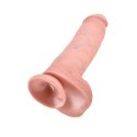 King Cock Model 28cm - model anatomiczny z przyssawką, beżowy