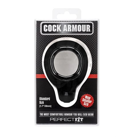 Perfect Fit Cock Armour Regular Black pierścień anatomiczny czarny 43mm Perfect Fit Cock Armour Regular Black pierścień anatomiczny czarny 43mm
