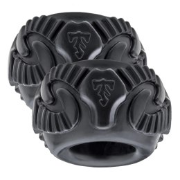 Perfect Fit Ram Ring dwupak - stylowy pierścień z mieszanki PF Blend, czarny