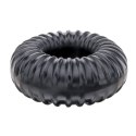 Perfect Fit Ribbed Ring Black - wytrzymały pierścień SilaSkin czarny