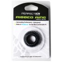 Perfect Fit Ribbed Ring Black - wytrzymały pierścień SilaSkin czarny